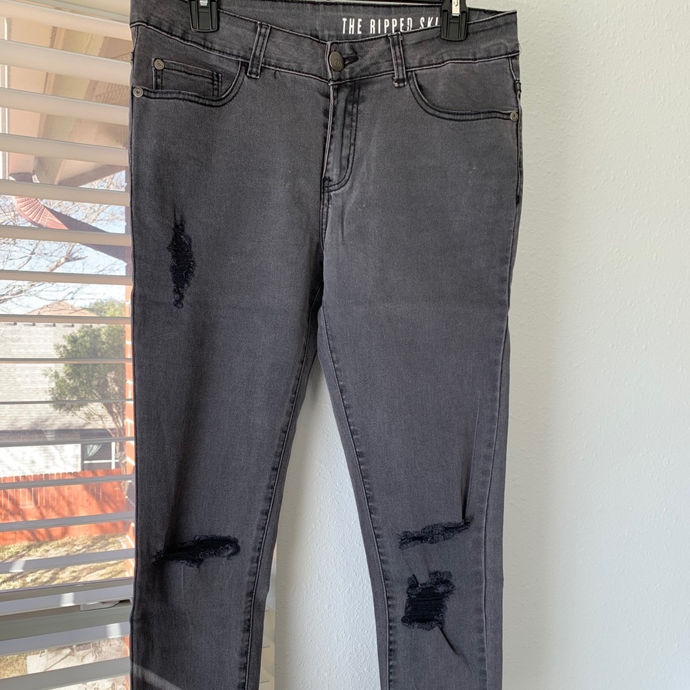 Dark Grey Skinny Jeans